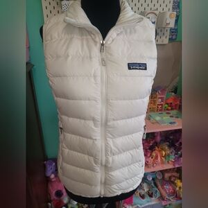 Patagonia Cream Quilted Lightweight Puffer Vest